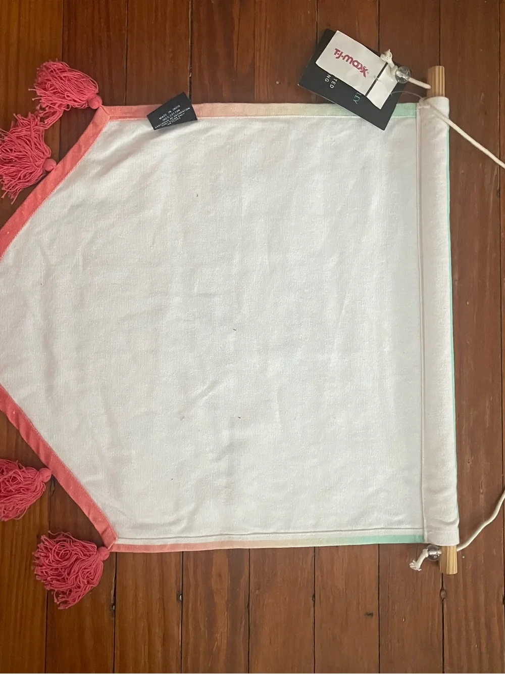 Cynthia Rowley Mint to Coral Ombre 'Be Awesome Today' Wall Banner